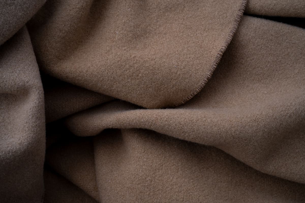 Close-up of soft fleece blanket texture